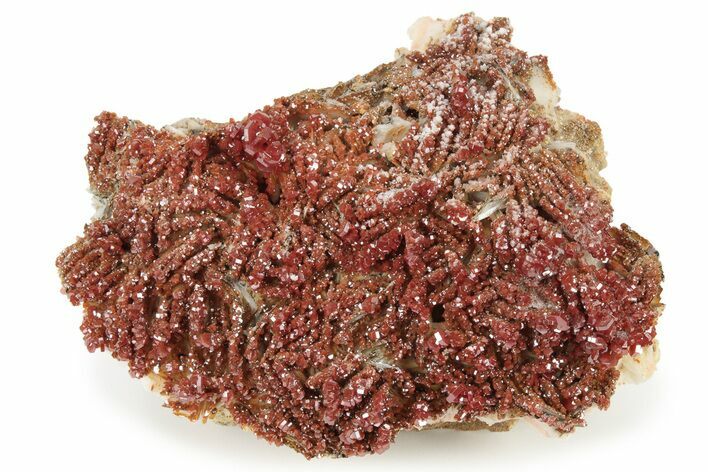 Ruby Red Vanadinite Crystals on White Barite - Morocco #231843